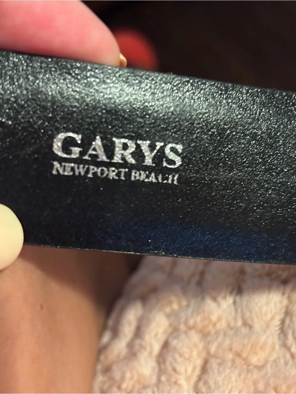Classic Woven Dark Brown Mens Leather Belt luxury brand Gary’s Newport Beach 40